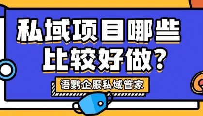 私域项目是什么意思？私域项目哪些比较好做？