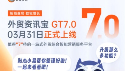 特易资讯发布外贸资讯宝GT7.0，开启外贸数据服务智能化新时代