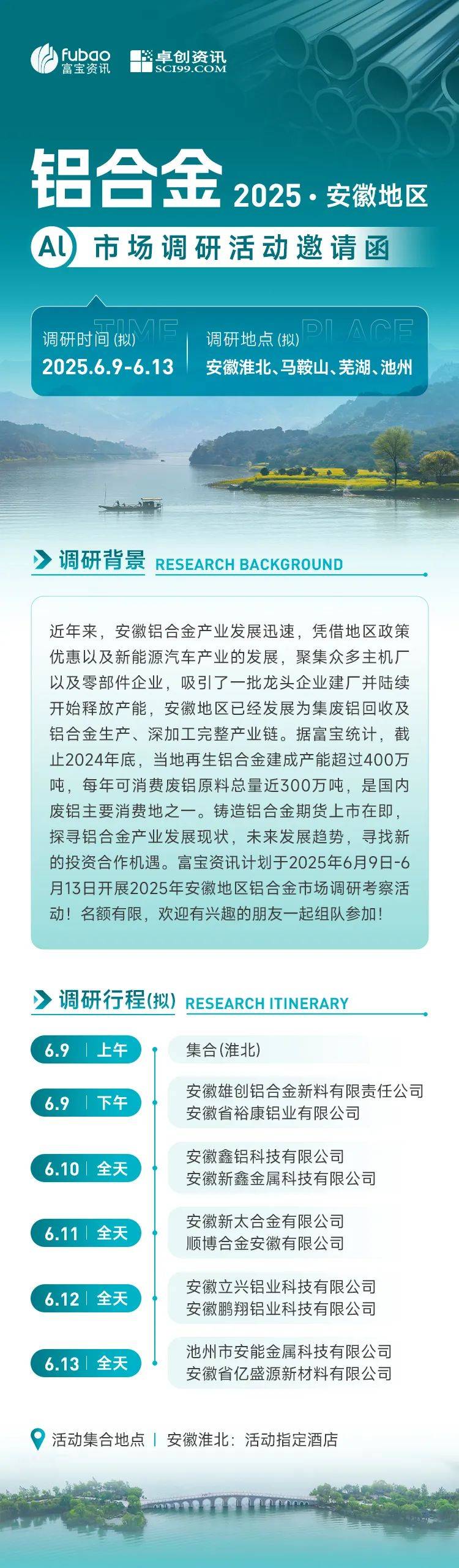 【2025卓创资讯&amp;富宝资讯安徽市场铝合金锭行业走访调研】